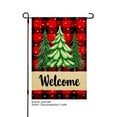thumbnail image 1 of JOOCAR Welcome Christmas Tree Plaid Garden Flag for Winter Christmas Home Outdoor Garden Yard Door Decor 12x18 inch, 1 of 5