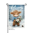 thumbnail image 1 of JOOCAR Welcome Cow with Flowers Garden Flag for Winter Christmas Home Outdoor Garden Yard Door Decor 12x18 inch, 1 of 5