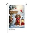 thumbnail image 1 of JOOCAR Welcome Dachshund Dog with Red Scarf Christmas Scene Garden Flag for Winter Christmas Home Outdoor Garden Yard Door Decor 12x18 inch, 1 of 5