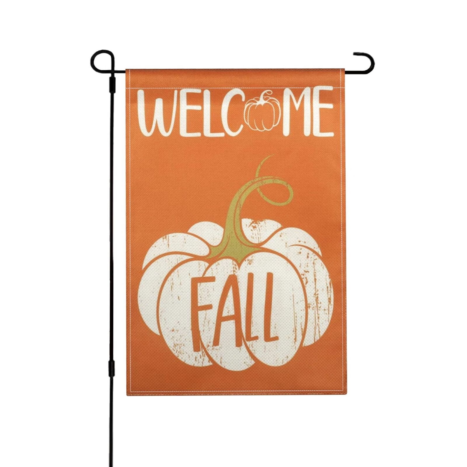 JOOCAR Fall Garden Flag Pumpkin Fall Yard Flag Vertical Double