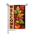 thumbnail image 1 of JOOCAR Welcome Linen Garden Flag with Pumpkins, Berries, and Leaves for Fall Autumn Home Outdoor Garden Yard Door Decor 12x18 inch, 1 of 5
