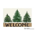 thumbnail image 1 of JOOCAR Welcome Pine Trees Design Linen Table Mats Set of 4 for Home Kitchen Table Decor 12x18 inch, 1 of 5