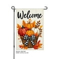 thumbnail image 1 of JOOCAR Welcome Pumpkin Basket Linen Garden Flag for Fall Autumn Home Outdoor Garden Yard Door Decor 12x18 inch, 1 of 5