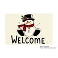 thumbnail image 1 of JOOCAR Welcome Snowman Christmas Holiday Table Mats Set of 4 for Home Kitchen Table Decor 12x18 inch, 1 of 5
