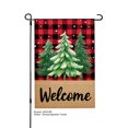 thumbnail image 1 of JOOCAR Welcome Winter Christmas Garden Flag with Pine Trees and Plaid Design for Winter Christmas Home Outdoor Garden Yard Door Decor 12x18 inch, 1 of 5