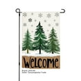 thumbnail image 1 of JOOCAR Welcome Winter Christmas Pine Trees Garden Flag for Winter Christmas Home Outdoor Garden Yard Door Decor 12x18 inch, 1 of 5