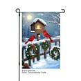 thumbnail image 1 of JOOCAR Winter Christmas Cardinal Birdhouse Garden Flag with Snowy Scene and Wreaths for Winter Christmas Home Outdoor Garden Yard Door Decor 12x18 inch, 1 of 5