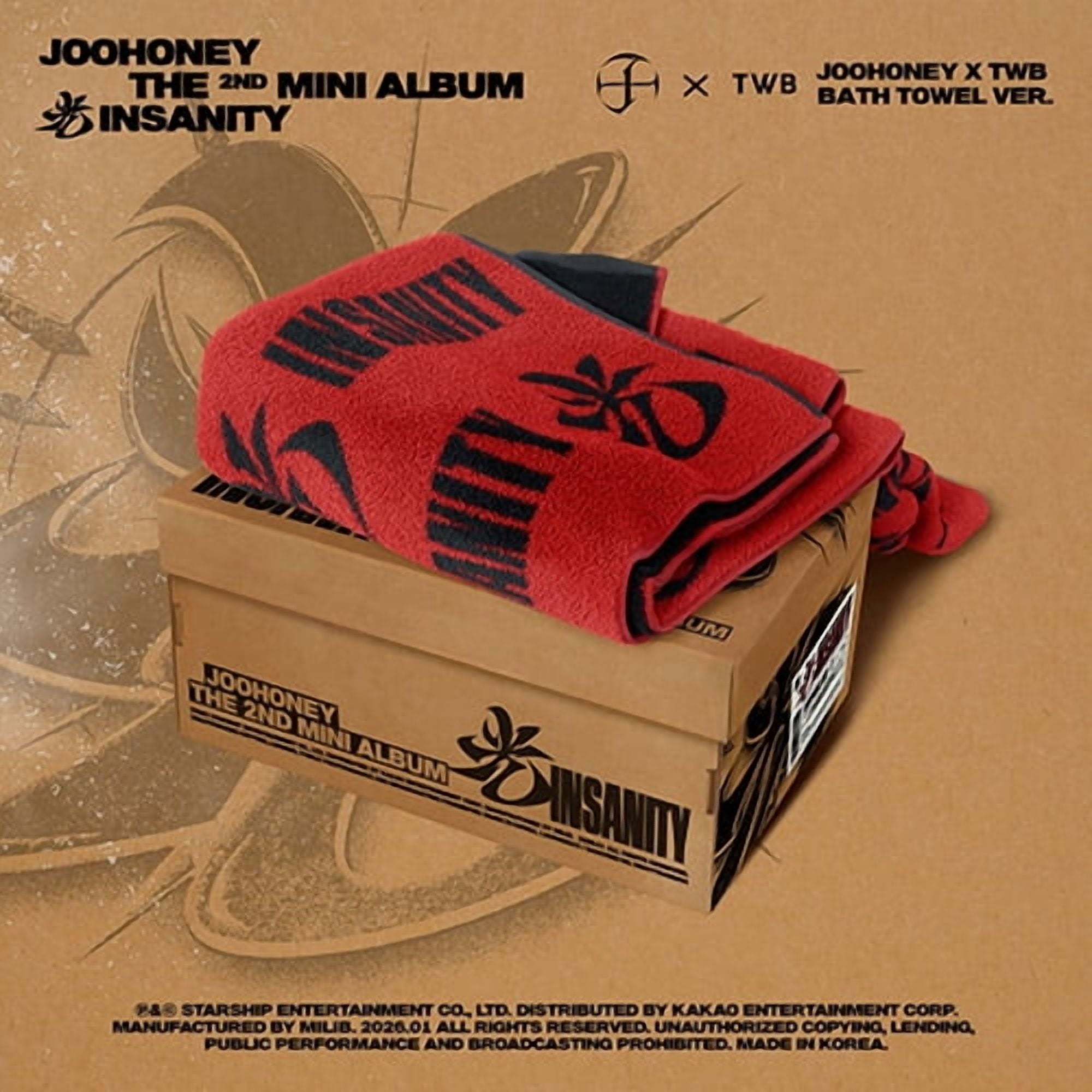 JOOHONEY - [光 (INSANITY)] 2nd Mini Album JOOHONEY X TWB BATH