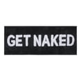 thumbnail image 1 of JOOJA Get Naked Bath Mat Cute Bath Rugs, Machine Washable, Black, 18”x47”, 1 of 7