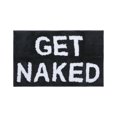 thumbnail image 1 of JOOJA Get Naked Bath Mat Microfiber Cute Bath Rugs, Machine Washable, Black Naked, 20”x32”, 1 of 8