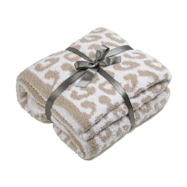 JOOJA Leopard Print Throw Blankets Soft Cozy Warm Microfiber