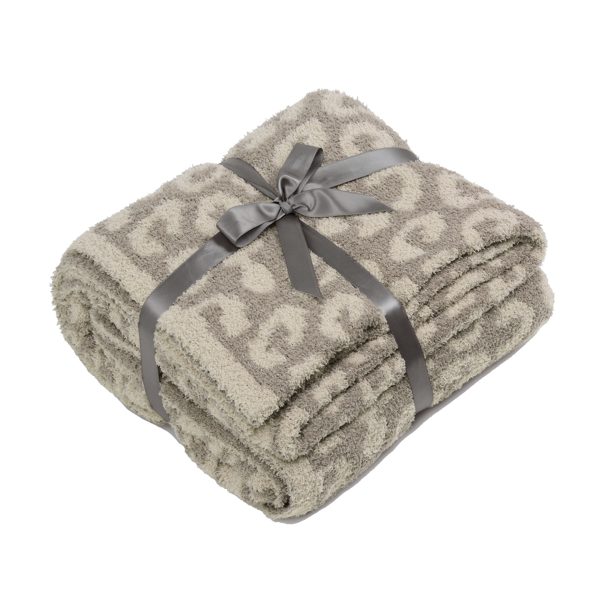 Better Homes & Gardens Cozy Knit Throw, 50"x72", Gray Animal Print