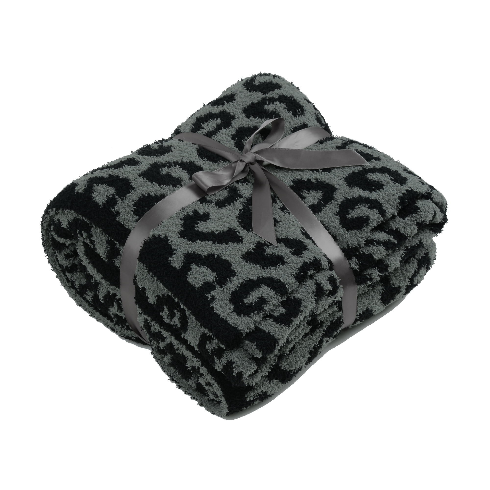 JOOJA Leopard Throw Blankets Soft Cozy Warm Knit Blanket for Couch, 50