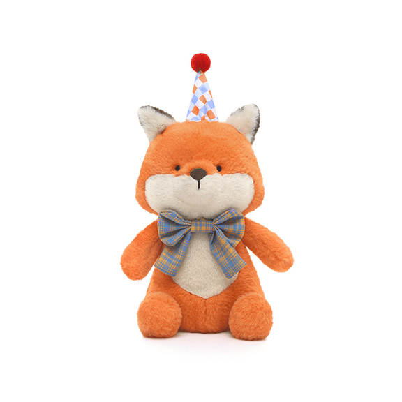 JOOKI Birthday Celebration Series Plush Toys - Kawaii Fox Plush Toys Soft Comfort Dolls Companion Plush Dolls Stuffed Animal Plush Dolls Sleeping Pillows for Birthday Gifts