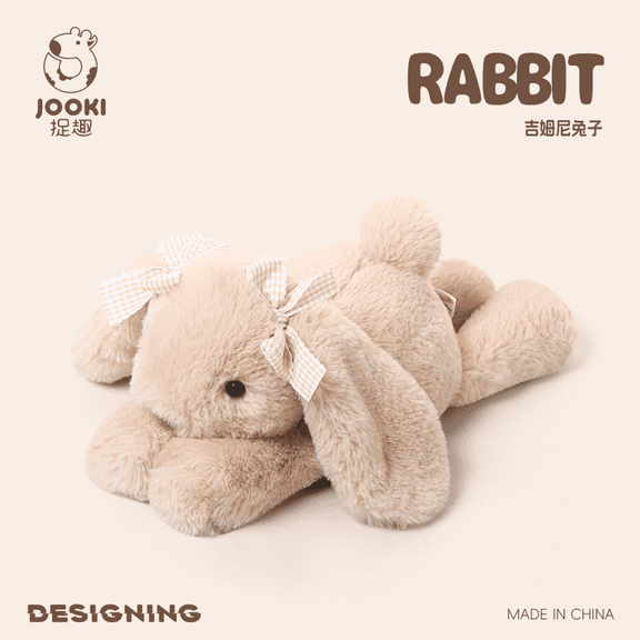 JOOKI Jimny Series Plush Toys - Cute Bunny Plush, Simulated Animals Stuffed Plush, Super Soft Plush Toy, Sleep Cuddle Doll and Companion Doll, Birthday Gifts Christmas Gifts Easter Gifts