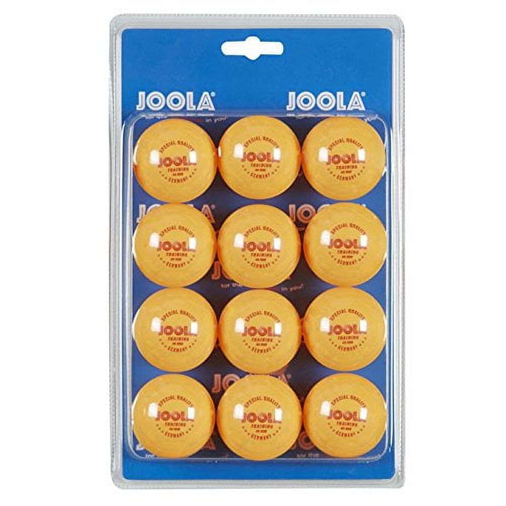 JOOLA 3Star Table Tennis Training Balls, 40mm, Orange, 12ct Ping Pong
