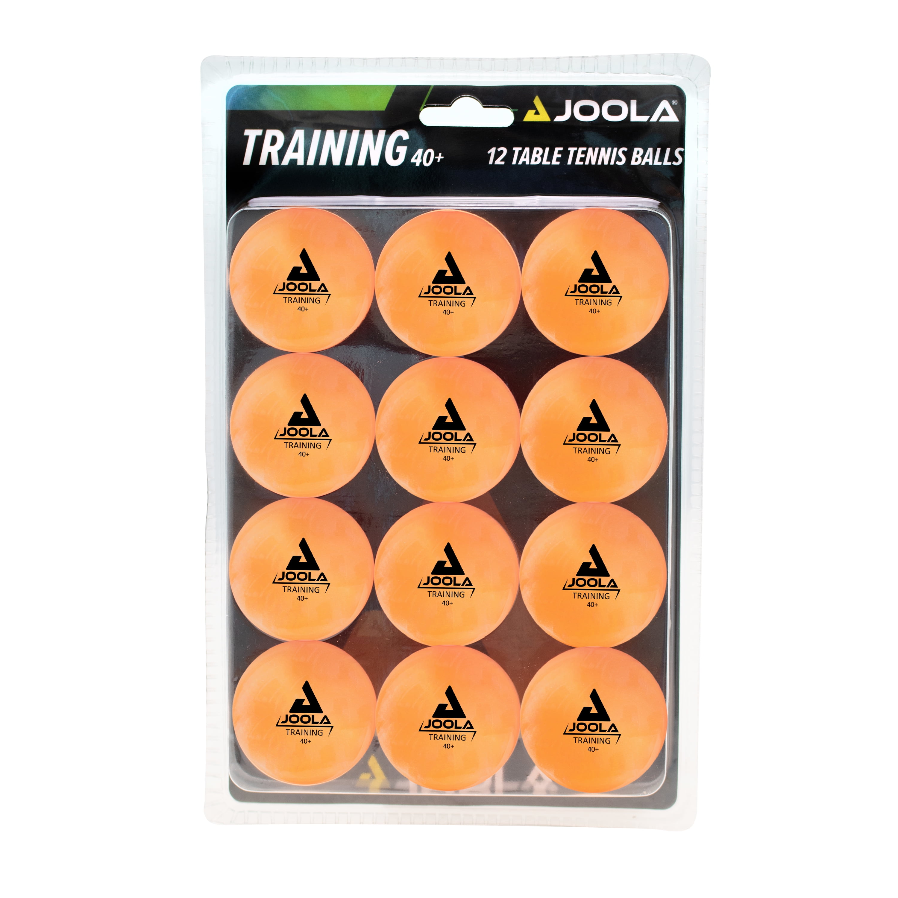 JOOLA 3Star Table Tennis Training Balls, 40mm, Orange, 12ct Ping Pong