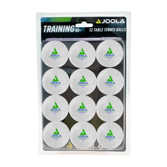 JOOLA 3-Star Table Tennis Training Balls, 40mm, White, 12ct