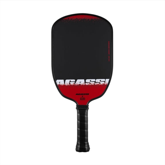 JOOLA AGASSI EDGE 16mm Pickleball Paddle - Agassi Shape w/ Extended Sweet Spot - Textured Carbon Fiber Surface Increases Spin & Control - UPA-A certified - USAP Approved - NFC Chip enabled.