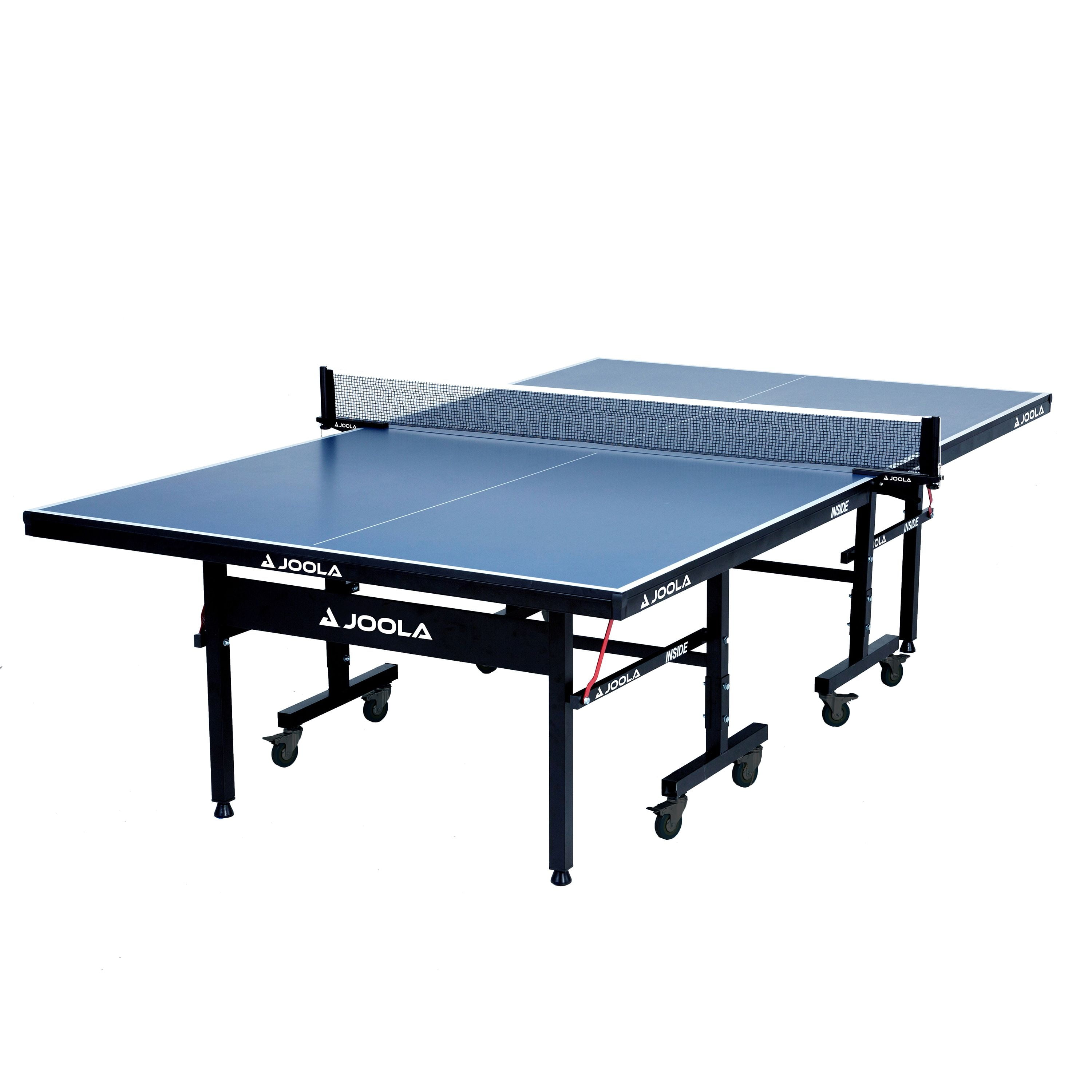 JOOLA Inside 18 Professional Table Tennis Table with Ping Pong Net Set, 9 x 5, Blue
