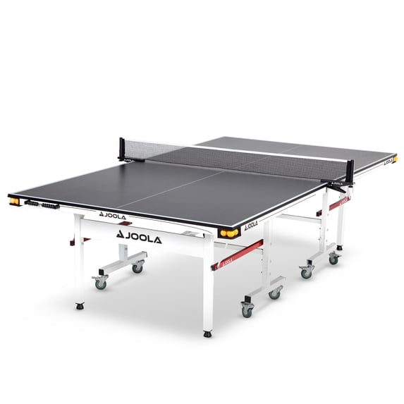 JOOLA Motion Official Size 2-Piece Indoor Table Tennis Table, 18mm, Black