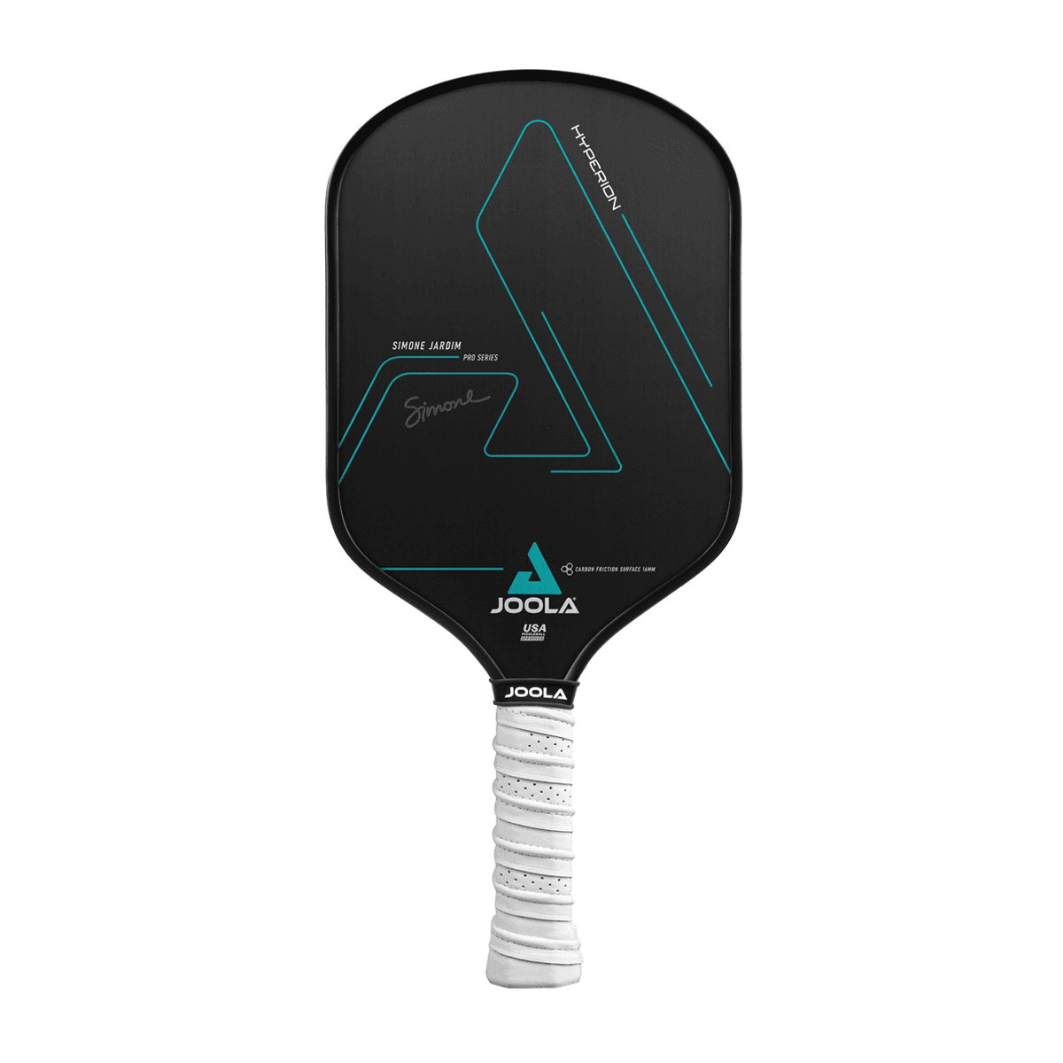 JOOLA Simone Jardim Hyperion CFS 16mm Swift Pickleball Paddle,  Carbon, Elongated , Black
