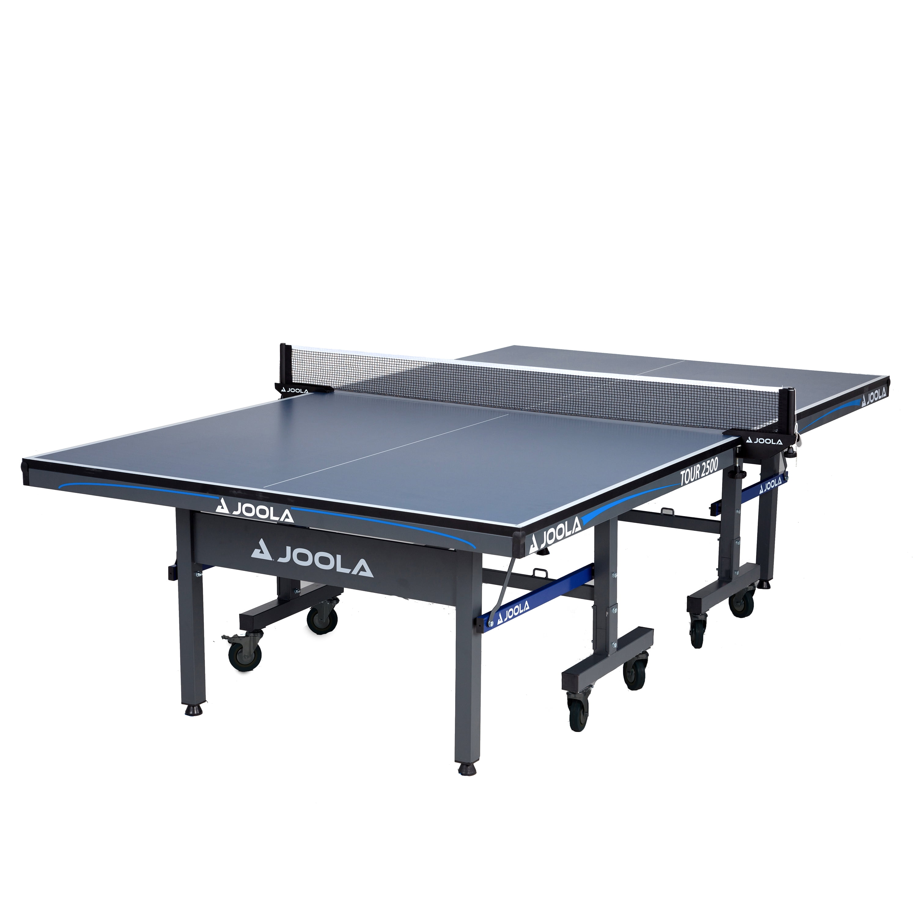JOOLA Tour 1800 Table Tennis Table with Ping Pong Net Set, 18mm, 9' x 5',  Blue