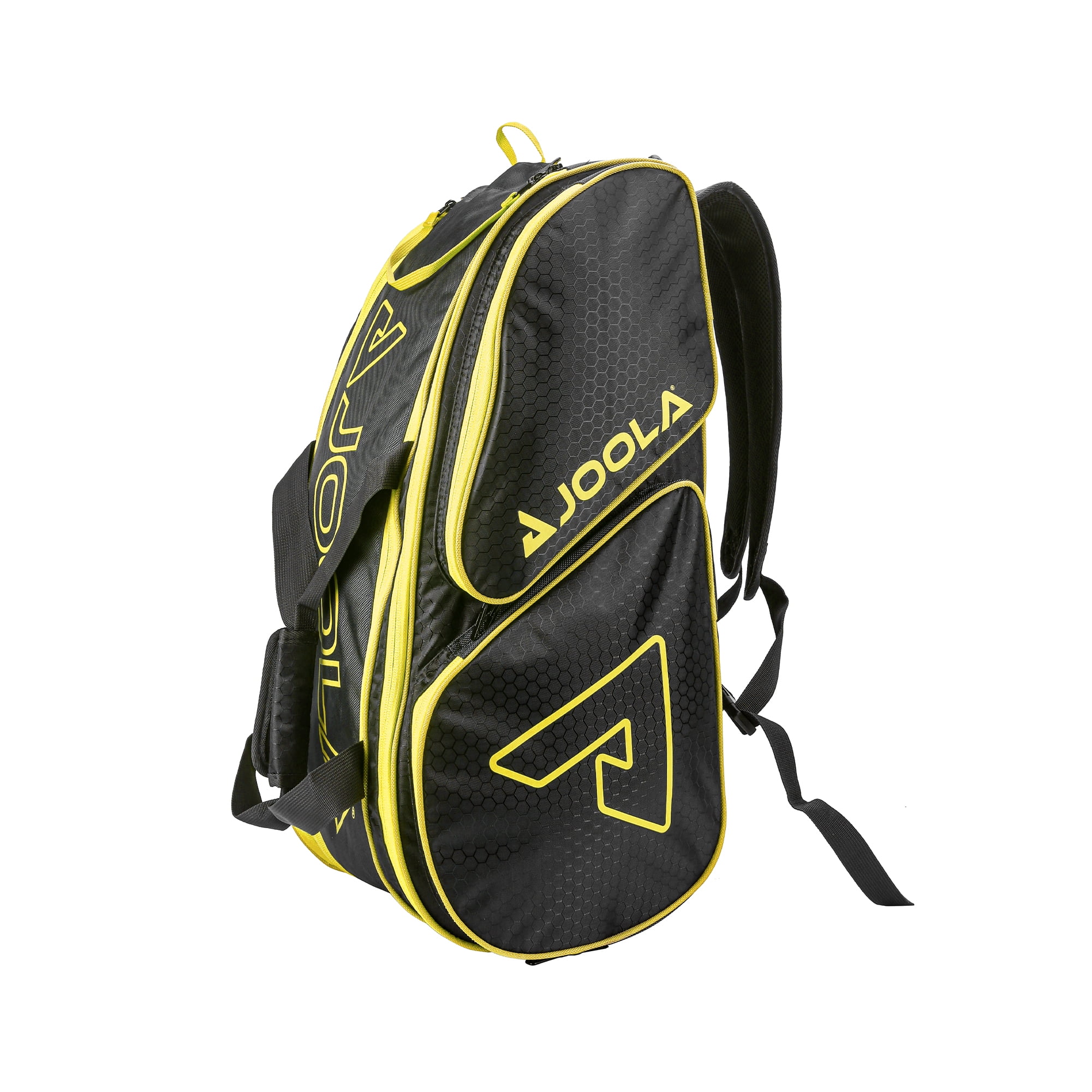 JOOLA Tour Elite Pro Pickleball Bag, Black/Yellow