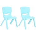 thumbnail image 1 of JOON Stackable Plastic Kids Learning Chairs, Baby Blue, 20.5x12.75X11 Inches, 2-Pack, 1 of 7