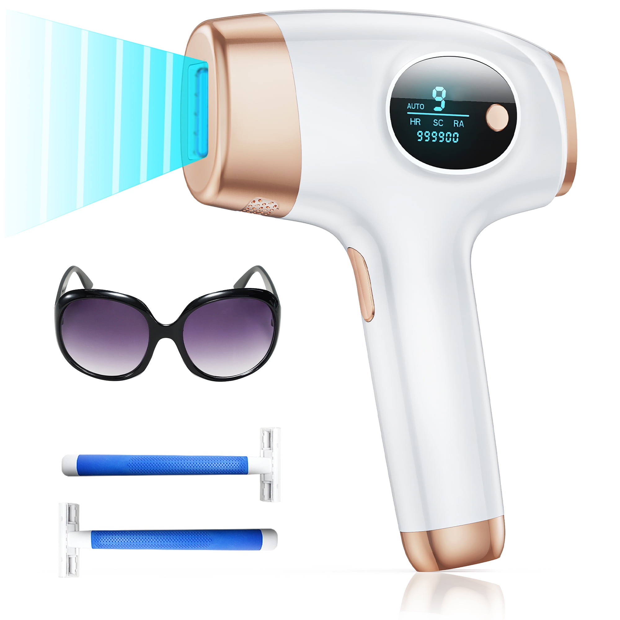 JOOYEE IPL Laser Permanent Hair Removal Upgraded to 999,900 Flashes IPL  Hair Removal Device for Whole Body
