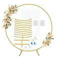 thumbnail image 1 of JOPESO 6.6FT Garden Arch for Wedding, Metal Round Backdrop Stand Wedding Arch, Circle Arch Frame Balloon Backdrop Stand with Base for Party Birthday Graduation Baby Shower Anniversary Ceremony Decor, 1 of 12