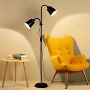 JOPESO 65" New LED Tree Floor Lamp, 2 Rotatable Light Modern Arc Floor Lamps for Living Room Bedroom Office