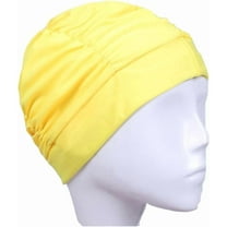 JOR Swim Caps for Women Swimming Turban Polyester Latex Lined Pleated for Ladies(1pack)
