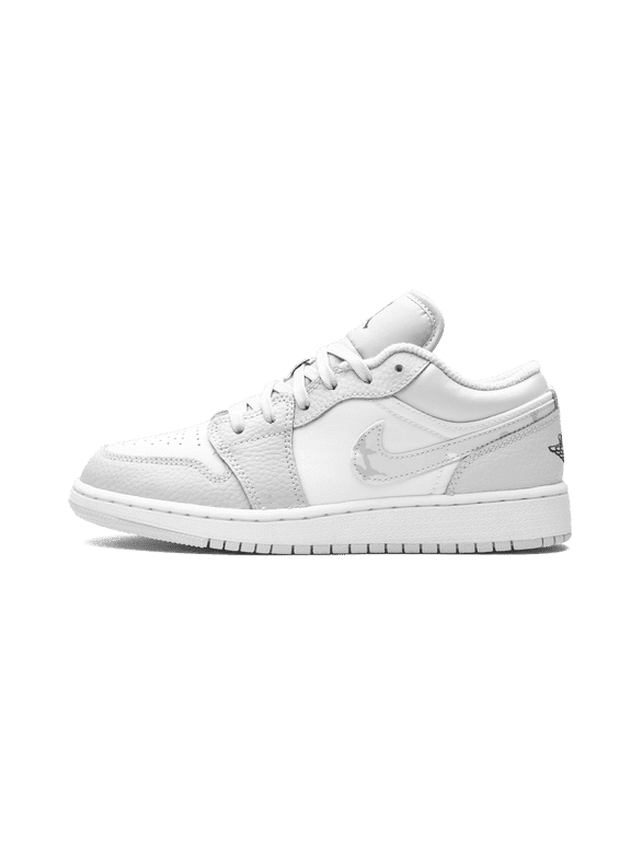 GRADE SCHOOL Air Jordan 1 Low SE GS "Grey Camo Swoosh" DD3234 100 DD3234 100 from Stadium Goods