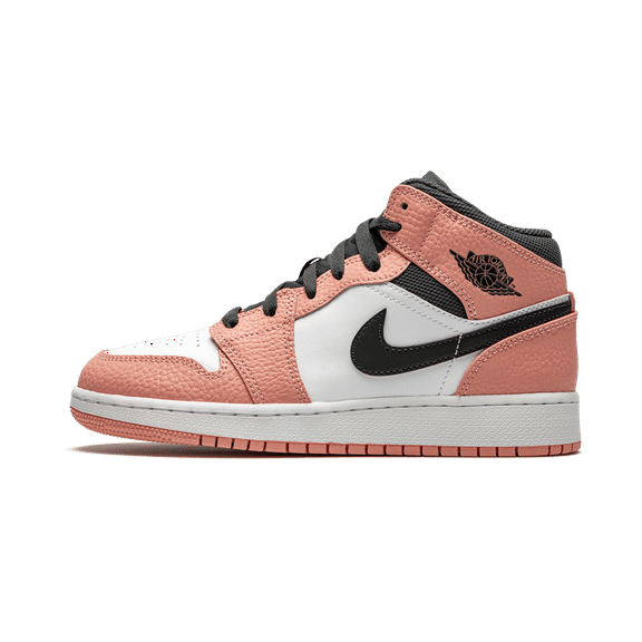 JORDAN GRADE SCHOOL Air Jordan 1 MID GS "Pink Quartz" 555112 603 from Stadium Goods