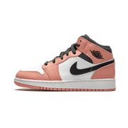 JORDAN GRADE SCHOOL Air Jordan 1 MID GS "Pink Quartz" 555112 603 from Stadium Goods