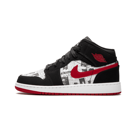 JORDAN GRADE SCHOOL Air Jordan 1 MID SE GS "Newspaper" BQ6931 061 BQ6931 061 from Stadium Goods