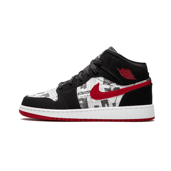 JORDAN GRADE SCHOOL Air Jordan 1 MID SE GS "Newspaper" BQ6931 061 from Stadium Goods