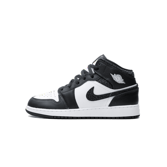 JORDAN GRADE SCHOOL Air Jordan 1 Mid GS "Panda Elephant" FB9909 001 from Stadium Goods