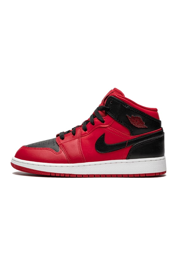 GRADE SCHOOL Air Jordan 1 Mid GS "Reverse Bred" 554725 660 from Stadium Goods