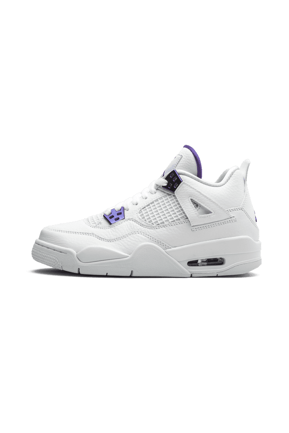 GRADE SCHOOL Air Jordan 4 Retro GS "Metallic Pack - Purple" 408452 115 from Stadium Goods