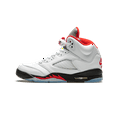 thumbnail image 1 of JORDAN GRADE SCHOOL Air Jordan 5 Retro GS "Fire Red Silver Tongue" 440888 102 from Stadium Goods, 1 of 6