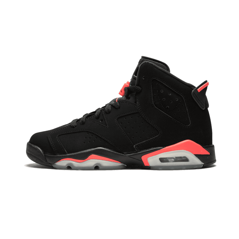 Air Jordan 6 Retro Infrared Black Sneakers 384665-023 Boys 5Y 2014 Nike Air Jordan 6 VI Retro BG Black/Infrared 384665-023  main image 2