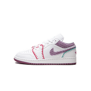 JORDAN GRADE SCHOOL Jordan 1 Low GS "White Light Bordeuax" DM9037 100 DM9037 100 from Stadium Goods