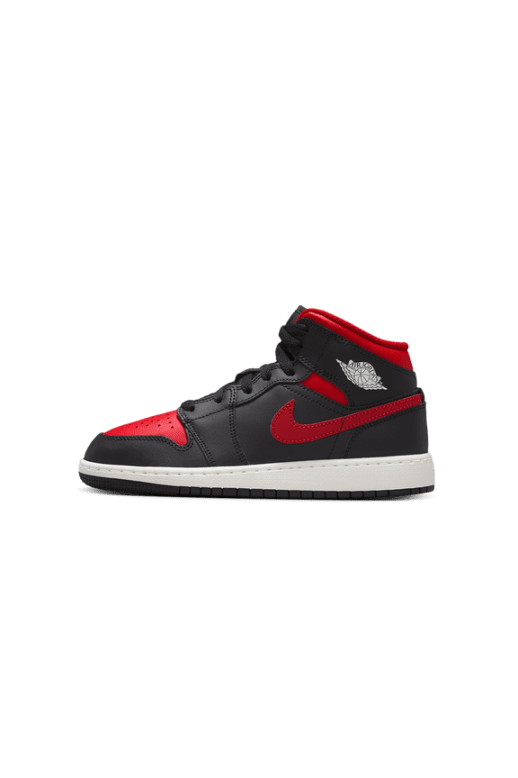 GRADE SCHOOL Jordan 1 Mid GS "Black Summit White Varsity Red" DQ8423 067 DQ8423 067 from Stadium Goods
