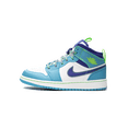 thumbnail image 1 of JORDAN GRADE SCHOOL Jordan 1 Mid SE GS "Sprite Blue" DA8010 400 from Stadium Goods, 1 of 9