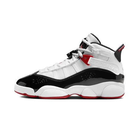 JORDAN GRADE SCHOOL Jordan 6 Rings GS "White Varsity Red Black" 323419 164 323419 164 from Stadium Goods