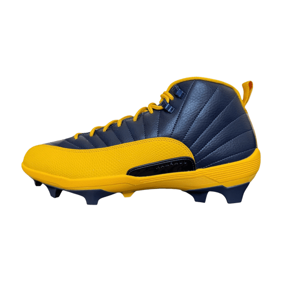 JORDAN MENS Air Jordan 12 Savage 3 PE Cleats "University of Michigan" FJ6219 407 FJ6219 407 from Stadium Goods