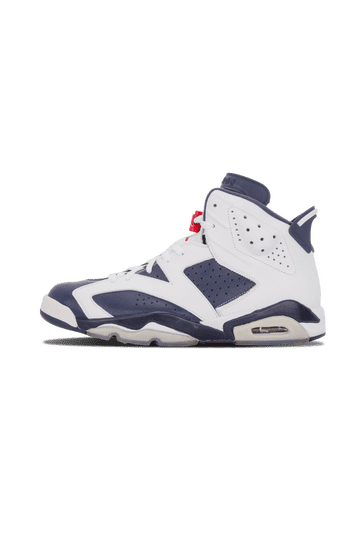 Jordan Air Jordan 6 Olympic White Navy Men\'s Athletic Sneakers 384664-130 s-l400.jpg main image 2