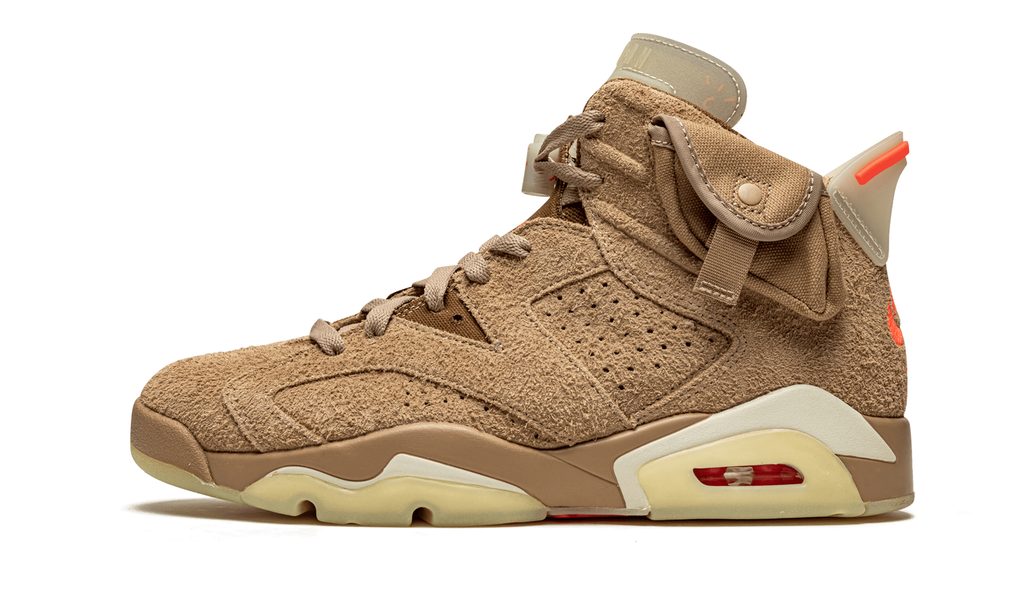 JORDAN MENS Air Jordan 6 Retro "Travis Scott - British Khaki" DH0690 ...
